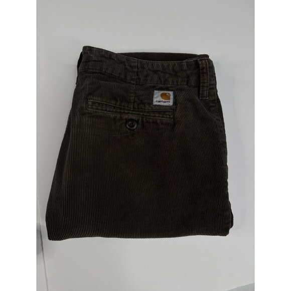 Carhartt WIP Corduroy Club Pant 33x32 (34x31) Taupe Brown Chino Urban Y2K - Picture 9 of 14